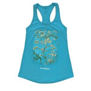Van Gogh Alive Almond Blossom Teal Tank Top *SZ Small